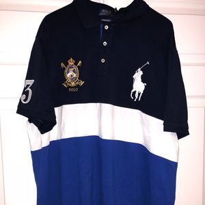 Men’s Custom Slim Fit Mesh Big Pony Polo